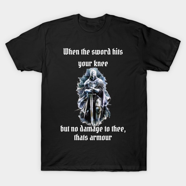 A knights armour T-Shirt by BishBashBosh